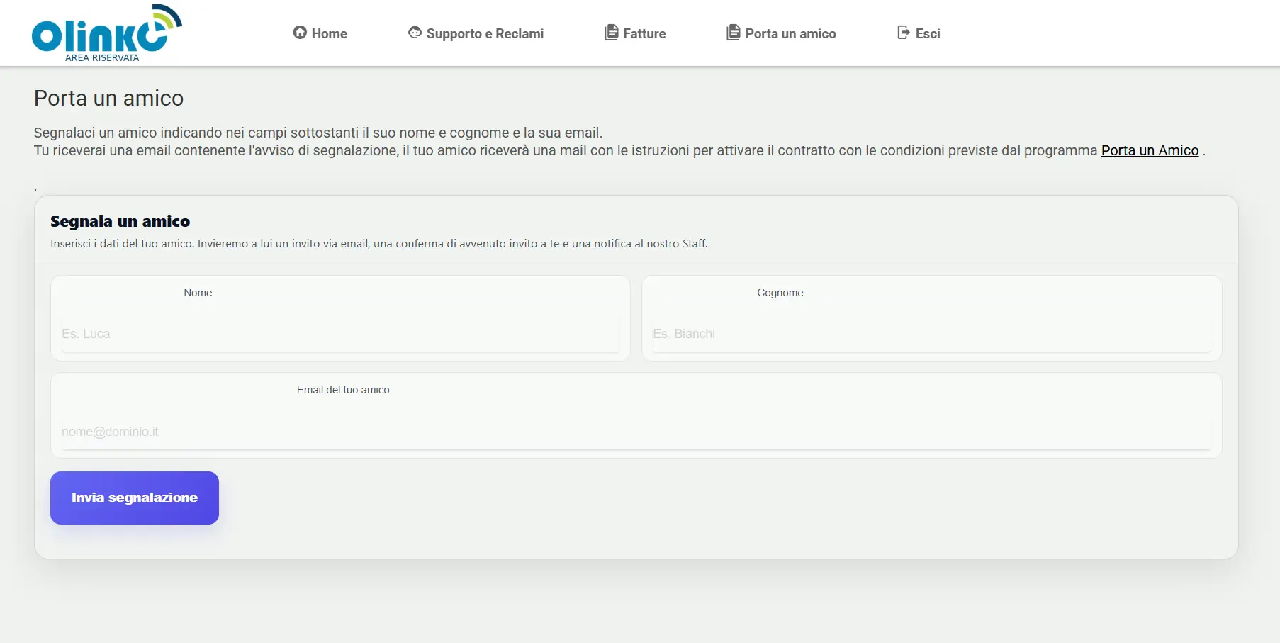 Porta un amico, guadagni mesi gratis